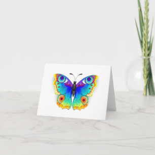 Rainbow Butterfly Peacock Eye Kaart