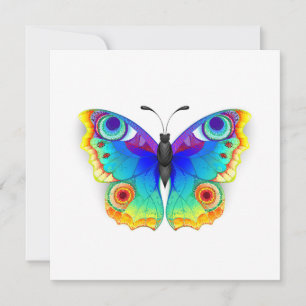Rainbow Butterfly Peacock Eye Kaart