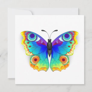 Rainbow Butterfly Peacock Eye Kaart