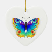 Rainbow Butterfly Peacock Eye Keramisch Ornament (Achterkant)