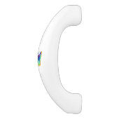 Rainbow Butterfly Peacock Eye Keramische Kastgreep (Zijkant)