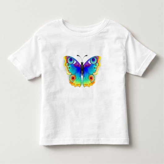 Rainbow Butterfly Peacock Eye Kinder Shirts (Voorkant)