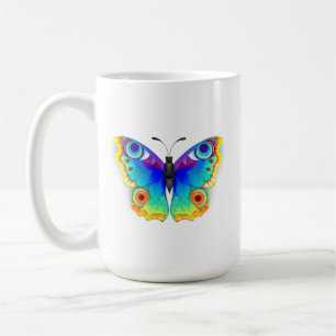 Rainbow Butterfly Peacock Eye Koffiemok