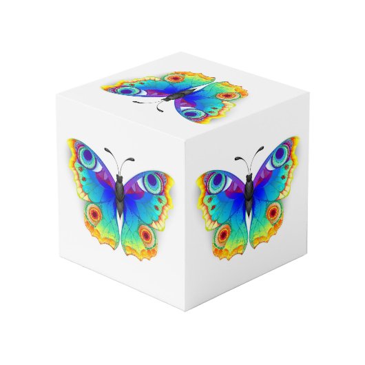 Rainbow Butterfly Peacock Eye Kubus (Achter hoekig)