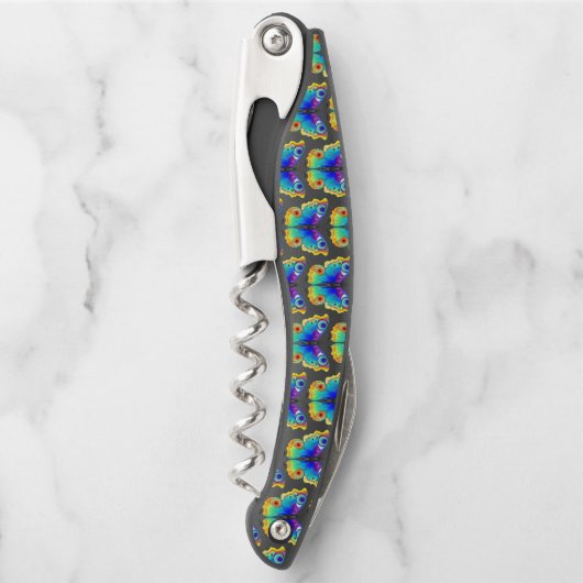 Rainbow Butterfly Peacock Eye Kurkentrekker (Voorkant)