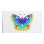 Rainbow Butterfly Peacock Eye Kussensloop (Achterkant-Rechts)