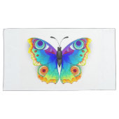 Rainbow Butterfly Peacock Eye Kussensloop (Voorkant-Rechts)