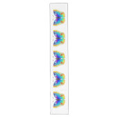 Rainbow Butterfly Peacock Eye Lange Tafelloper (Voorkant)
