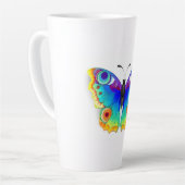Rainbow Butterfly Peacock Eye Latte Mok (Linkerhoek)