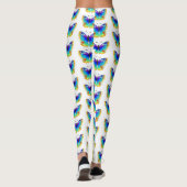 Rainbow Butterfly Peacock Eye Leggings (Achterkant)