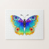 Rainbow Butterfly Peacock Eye Legpuzzel (Horizontaal)