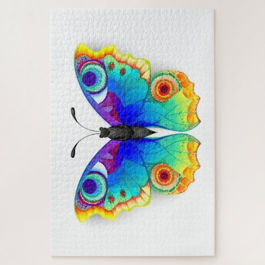 Rainbow Butterfly Peacock Eye Legpuzzel (Verticaal)