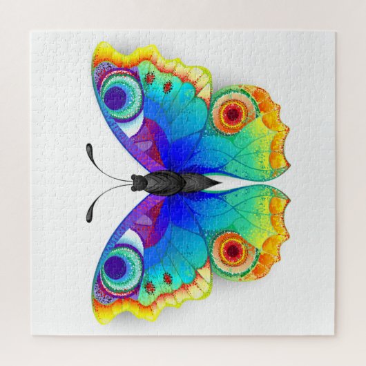 Rainbow Butterfly Peacock Eye Legpuzzel (Verticaal)