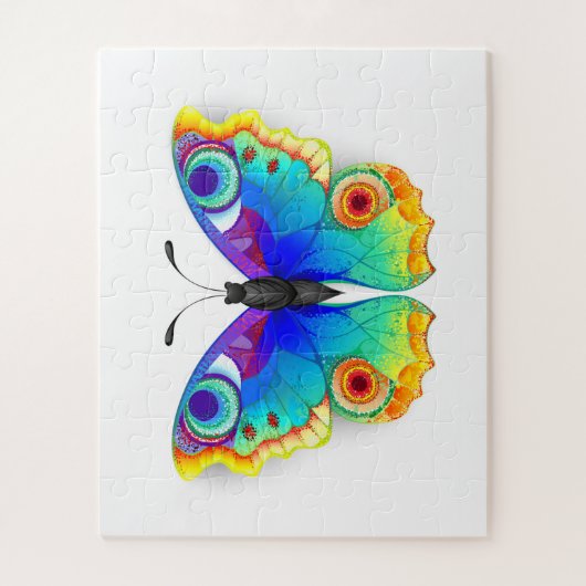 Rainbow Butterfly Peacock Eye Legpuzzel (Verticaal)
