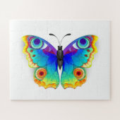 Rainbow Butterfly Peacock Eye Legpuzzel (Horizontaal)