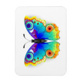 Rainbow Butterfly Peacock Eye Magneet (Verticaal)