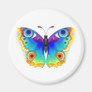 Rainbow Butterfly Peacock Eye Magneet