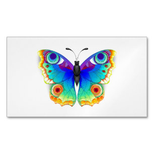 Rainbow Butterfly Peacock Eye Magnetisch Visitekaartje