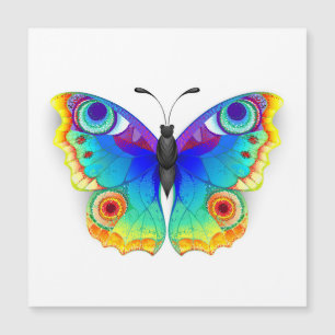 Rainbow Butterfly Peacock Eye Magnetische Uitnodiging
