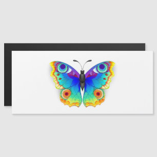 Rainbow Butterfly Peacock Eye Magnetische Uitnodiging