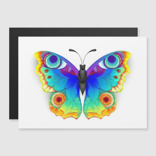 Rainbow Butterfly Peacock Eye Magnetische Uitnodiging