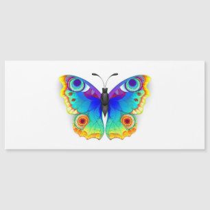 Rainbow Butterfly Peacock Eye Magnetische Uitnodiging