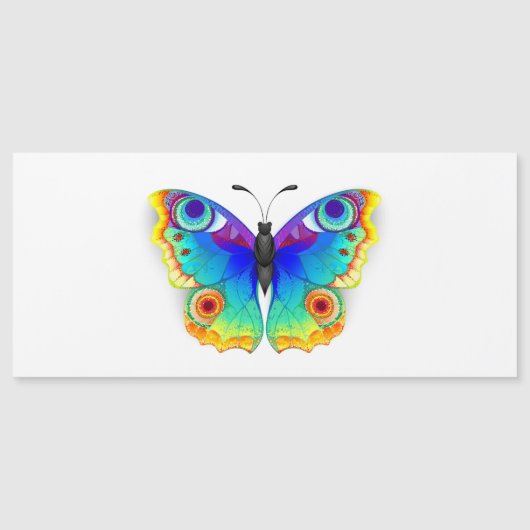 Rainbow Butterfly Peacock Eye Magnetische Uitnodiging (Voorkant)