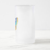 Rainbow Butterfly Peacock Eye Matglas Bierpul (Center)