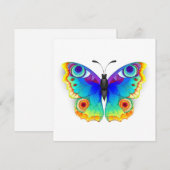 Rainbow Butterfly Peacock Eye Menu (Voorkant / Achterkant)