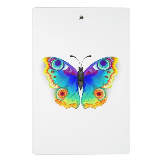 Rainbow Butterfly Peacock Eye Mini Klembord (Achterkant)