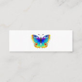 Rainbow Butterfly Peacock Eye Mini Visitekaartje (Voorkant)