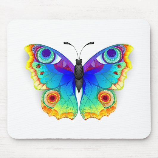 Rainbow Butterfly Peacock Eye Muismat (Voorkant)