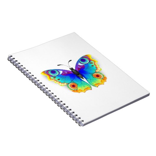 Rainbow Butterfly Peacock Eye Notitieboek (Rechterzijde)