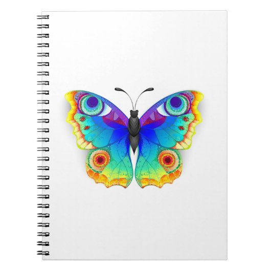 Rainbow Butterfly Peacock Eye Notitieboek (Voorkant)