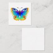 Rainbow Butterfly Peacock Eye Notitiekaartje (Voorkant / Achterkant)