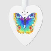 Rainbow Butterfly Peacock Eye Ornament (voorkant)