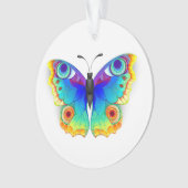 Rainbow Butterfly Peacock Eye Ornament (voorkant)