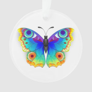 Rainbow Butterfly Peacock Eye Ornament