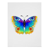 Rainbow Butterfly Peacock Eye Perfect Poster (Voorkant)