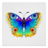 Rainbow Butterfly Peacock Eye Perfect Poster (Voorkant)