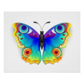Rainbow Butterfly Peacock Eye Perfect Poster (Voorkant)