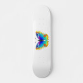 Rainbow Butterfly Peacock Eye Persoonlijk Skateboard (Voorkant)