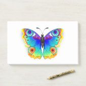 Rainbow Butterfly Peacock Eye Post-it® Notes (Op bureau)