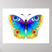 Rainbow Butterfly Peacock Eye Poster (Voorkant)