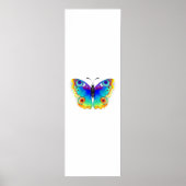 Rainbow Butterfly Peacock Eye Poster (Voorkant)