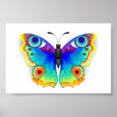 Rainbow Butterfly Peacock Eye Poster (Voorkant)
