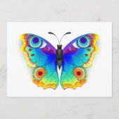 Rainbow Butterfly Peacock Eye Programmakaart (Voorkant)
