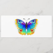 Rainbow Butterfly Peacock Eye Programmakaart (Voorkant)