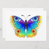 Rainbow Butterfly Peacock Eye Programmakaart (Voorkant / Achterkant)