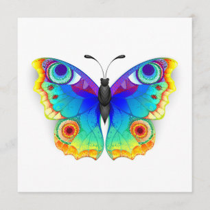 Rainbow Butterfly Peacock Eye Programmakaart